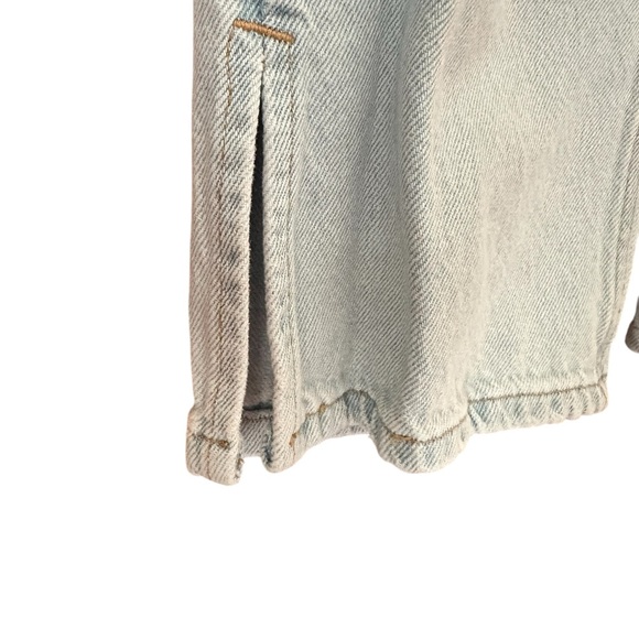 Stylish Light Blue Kids Jeans w Side Slit - Picture 3 of 5